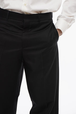 Mohair-Blend Four-Pocket Trousers
