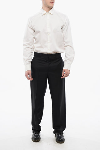 Mohair-Blend Four-Pocket Trousers