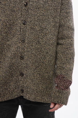 MM1 Wool and Alpaca Cardigan with V-Neck