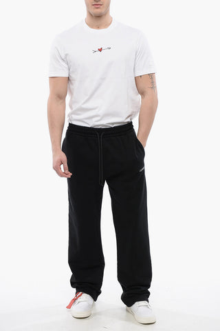 Cotton Sweater With Embossed Logo