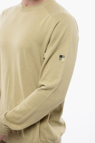 Linen Blend Crewneck Sweater