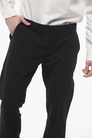 Front-pleated Flared Pants