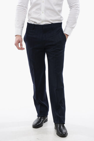 Jacquard-Wollmix-Chinos SHIBORI