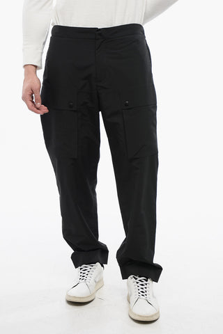 Joggers in Nylon con Zip Laterale