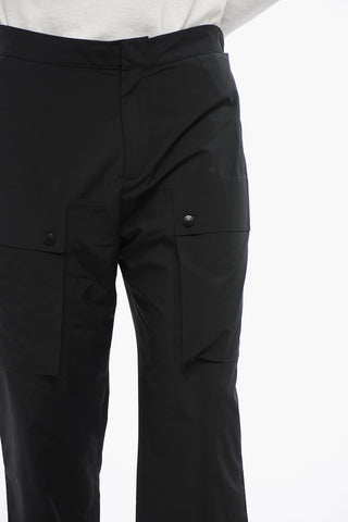 Joggers in Nylon con Zip Laterale