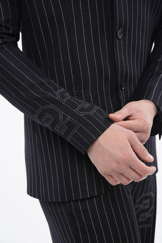 Blazer Gessato 23 con Tasche ad Aletta