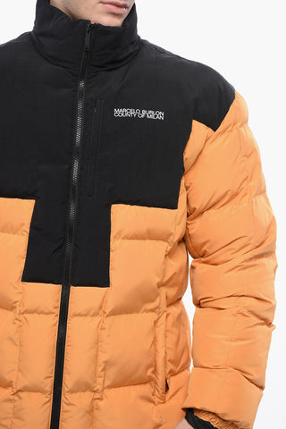 Two Tone Designed LOGO CROSS Padded Jacket