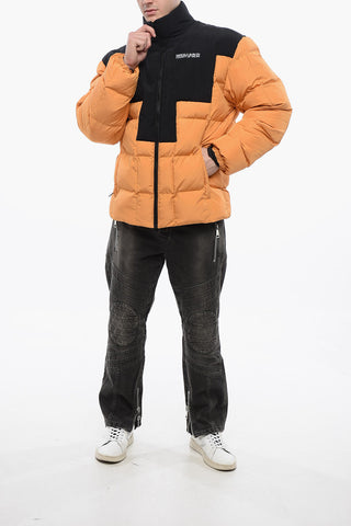 Two Tone Designed LOGO CROSS Padded Jacket
