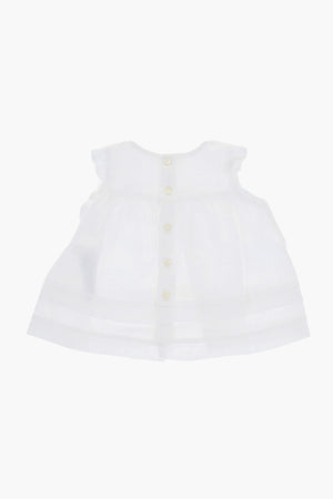 Linen Coordinated Set with Embroidered Logo