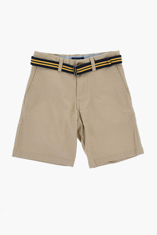 Shorts in Cotone con Cintura