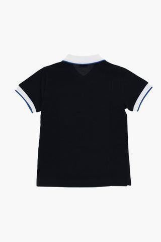 Piquet Cotton Polo Shirt with Contrasting Details