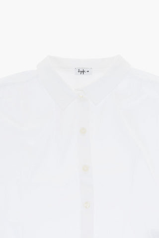 Oversized Shirt with Ruffled Detail