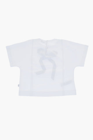 T-Shirt Oversize con Applicazione Fiocco