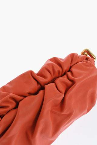 Leather THE CHAIN POUCH Bag with Magnetic Closure