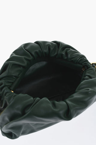 Leather THE CHAIN POUCH Bag with Magnetic Closure