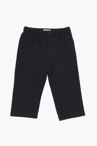 Pantaloni in Cotone a Tinta unita con 4 Tasche