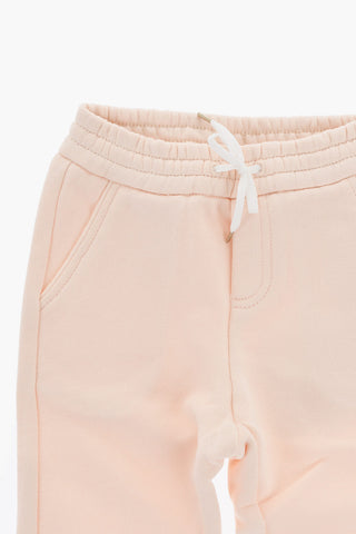 Joggers in Felpa a Tinta Unita con 2 Tasche