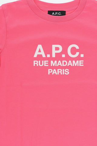 Cotton Crew-neck T-shirt with Embossed Logo