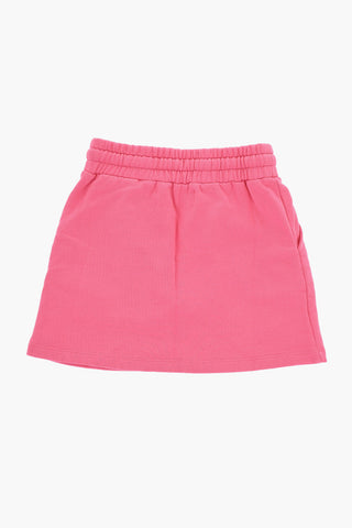 Solid Fleece Skirt with Two Pockets