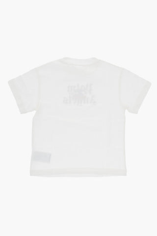 KEITH HARING Cotton Crew-neck T-shirt with Embossed Detail