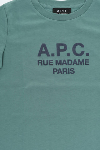 Cotton Crew-neck T-shirt with Embossed Logo