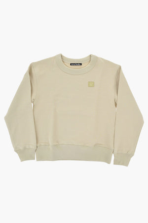 Baumwoll-Sweatshirt mit Rundhalsausschnitt, uni