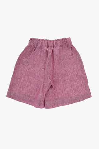 Flared Linen Pants with Pleats