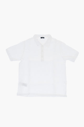 Linen Shirt with Spread Collar