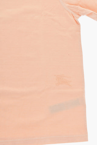 Solid Color Cotton CEDAR Crew-neck T-shirt
