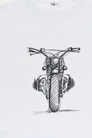 T-shirt Girocollo In Cotone con Stampa Frontale
