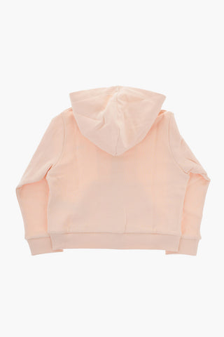 Cotton Hoodie with Eyelets Details