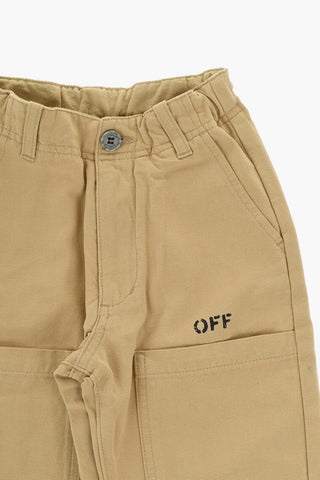 Cotton Cargo Pants with Belt Loops