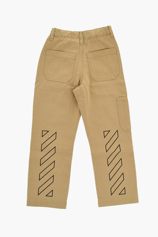 Cotton Cargo Pants with Belt Loops