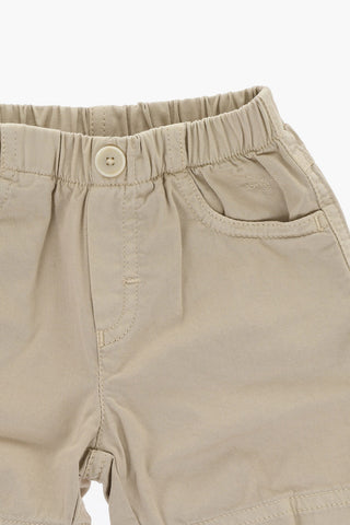 4 Pockets Cotton Stretch Shorts