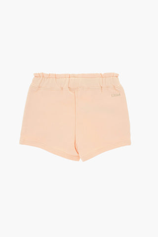 Shorts in Felpa con fiocco