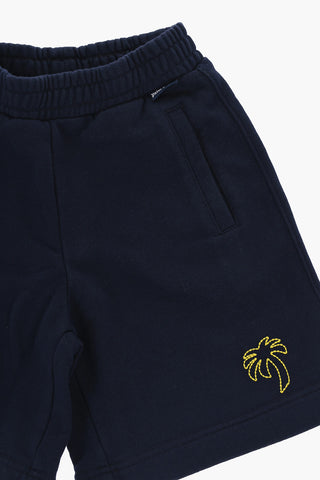Cotton Shorts with Drawstring Waist And Embroidery