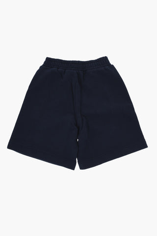 Cotton Shorts with Drawstring Waist And Embroidery