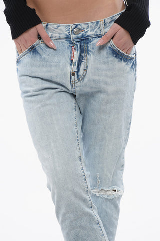 Light Washed Cool Girl Fit Denims 15cm