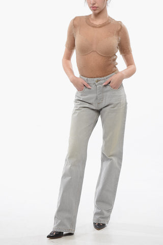 MM0 Top See Through in Maglia di Nylon