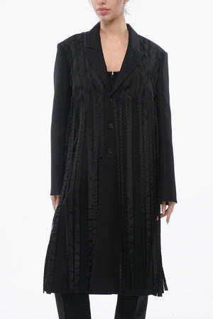 Cappotto in Misto Lana MANTEAU con Frange