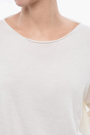 Maglione Girocollo In Lana Merino Drop Shoulder