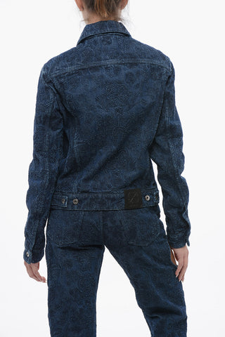 Embroidered Denim TATTOO Jacket