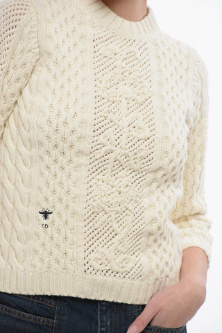 Maglia Girocollo in Lana Vergine Aran