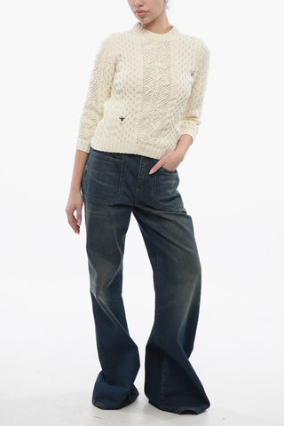 Maglia Girocollo in Lana Vergine Aran