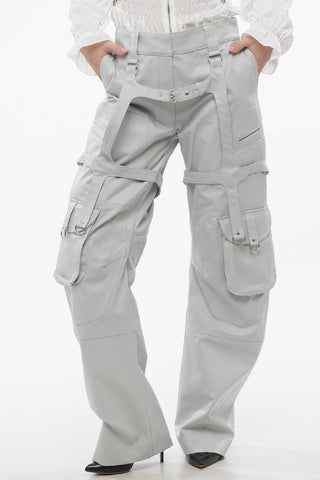 Pantaloni Cargo PKT in Cotone con Dettagli Harness