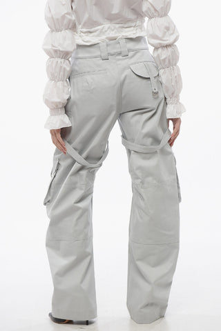 Pantaloni Cargo PKT in Cotone con Dettagli Harness
