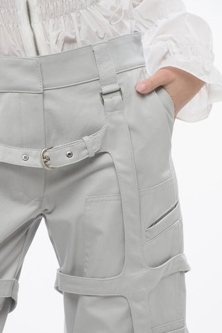 Pantaloni Cargo PKT in Cotone con Dettagli Harness