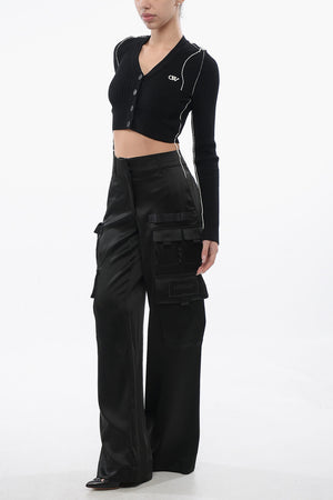 Satin Cargo Trousers TOYBOX