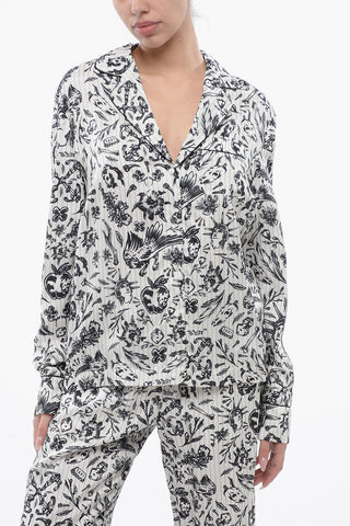 Camicia TATTOO PAJAMA in Satin Stampato