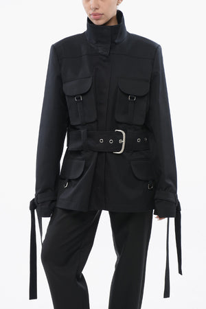 Cotton Utility Jacket BELT FIELD